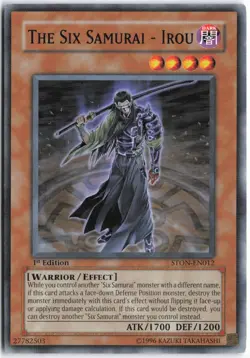 Yugioh - The Six Samurai - Irou STON-EN012 1st Edition - Strike of Neos - Image 1