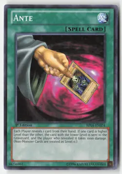Yugioh - Ante (Starfoil) BP01-EN074 1st Edition - Starfoil Rare - Image 1