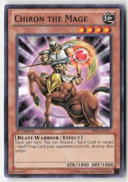 Yugioh - Chiron the Mage (Starfoil) BP01-EN137 1st Edition - Starfoil Rare - Image 1
