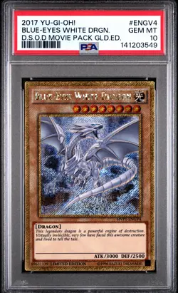 2017 #ENGV4 BLUE-EYES WHITE DRAGON PSA 10 - Image 1