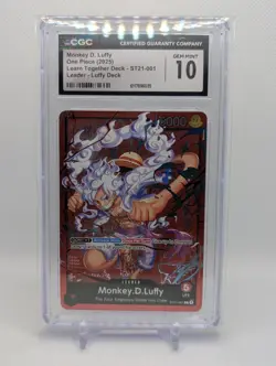 2025 One Piece Monkey.D. Luffy - ST21-001 Learn Together Deck Set CGC 10 - Image 1