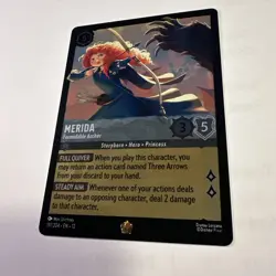 Merida, Formidable Archer - Foil - Mint- Legendary - 191/204 - Disney Lorcana - Image 2