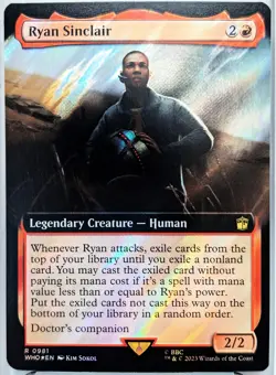 Ryan Sinclair (Surge Foil) (Extended Art) #981 Doctor Who Collector MTG Card NM - Image 1