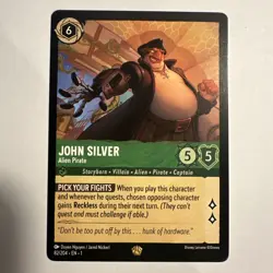 🔹John Silver Alien Pirate LEGENDARY 82/204🔹Disney Lorcana The First Chapter - Image 1