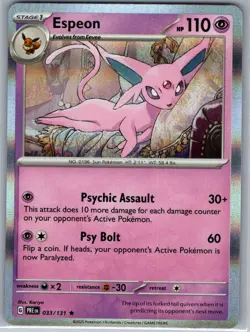 Espeon 033/131 Holo SV: Prismatic Evolutions - Pokemon Card - NM - Image 1