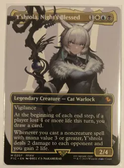 MTG English Magic Card NM Borderless Y'SHTOLA, NIGHT'S BLESSED, Final Fantasy - Image 1