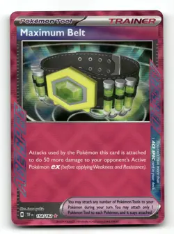 Maximum Belt 154/162 - Temporal Forces - Pokemon Card NM/M - Image 1
