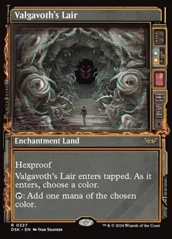 Valgavoth's Lair NM - Showcase - Duskmourn: House of Horror - MTG - Image 1