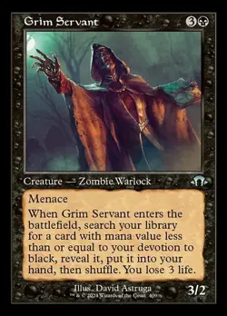 Grim Servant NM - FOIL Retro - Modern Horizons 3 - MTG - Image 1