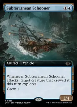 Subterranean Schooner NM - Extended Art - The Lost Caverns of Ixalan - MTG - Image 1