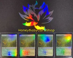 MTG Guilds of Ravnica Selesnya Guildgate x 4 Foil Playset English GRN Common Set - Image 1