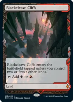 1x Blackcleave Cliffs Light Play MTG Magic - Kid Icarus - - Image 1
