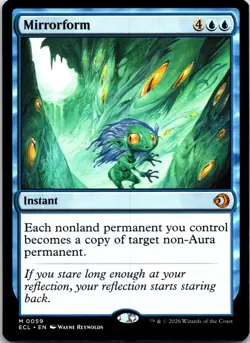 Mirrorform 59 Mythic Lorwyn Eclipsed Magic: The Gathering Near Mint - Image 1