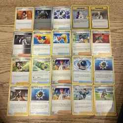 Pokemon 20 HOLO/COMMON AUTHENTIC trainer cards Lot Professor , Marnie’s Pride - Image 1