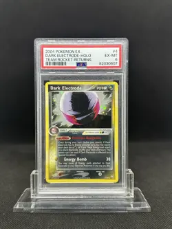 2004 Pokemon EX Team Rocket Returns Dark Electrode 4/109 Holo PSA 6 EX-NM - Image 1