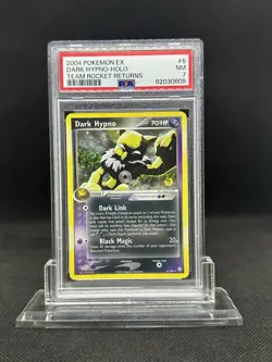 2004 Pokemon EX Team Rocket Returns Dark Hypno 6/109 Holo Graded PSA 7 NEAR MINT - Image 1