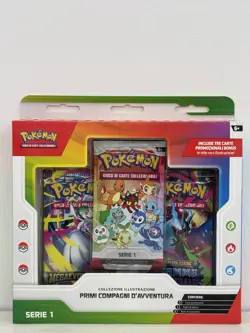 Pokemon Collezione Illustrazione Primi Compagni D’Avventura 🇮🇹 Ready To Ship - Image 1