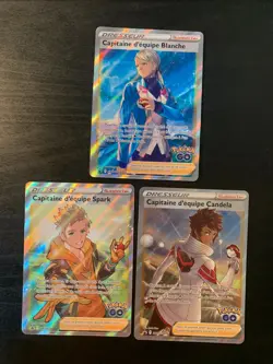 Lot 3 Cartes Pokemon Capitaines Pokemon Go SWSH226/227/228 Francais NEUF - Image 1