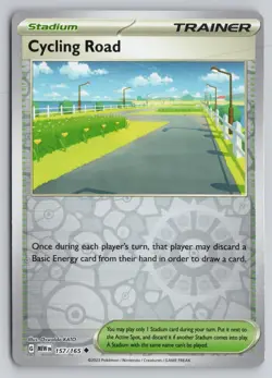 CYCLING ROAD 157/165 UNCOMMON 151 POKEMON REVERSE HOLO NM - Image 1