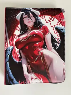 Albedo Anime Waifu Trading Card 9 Pockets Zipper Binder - Image 2