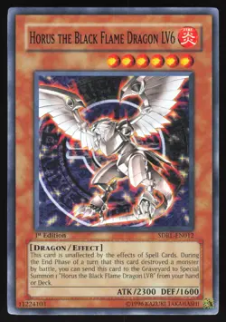 Horus the Black Flame Dragon LV6 - SDRL-EN012 - Common - 1st Edition Yugioh - Image 1