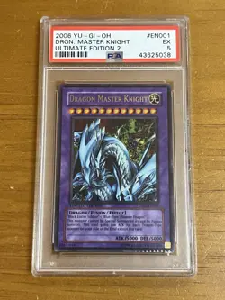 YUGIOH PSA 5 2006 Dragon Master Knight UE02-EN001 Ultra Rare - Image 1