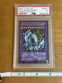 YUGIOH PSA 5 2006 Dragon Master Knight UE02-EN001 Ultra Rare - Image 3