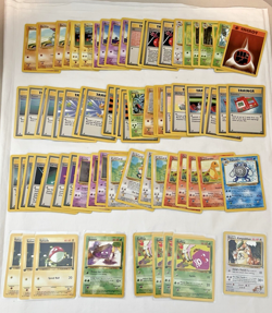 Bulk Lot 100+ Base Set - Fossil - Jungle Commons 1st Edition Pokemon Cards (01) - Image 3