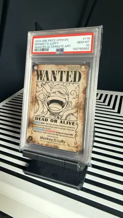 ONE PIECE CCG OP09 Monkey D. Luffy OP09-119 Alt Art Foil PSA 10 - Image 2