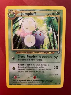 JUMPLUFF 7/111 Neo Genesis HOLO rare Pokemon card NM Near Mint - Image 1