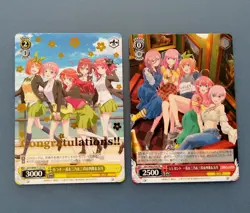 Weiss Schwarz Quintessential Quintuplets Promo PR 2cards set Japanese Tracking(F - Image 1