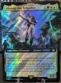 Alistair, the Brigadier (Surge Foil) (Extended Art) #992 Doctor Who Edition NM - Image 1