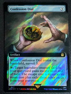 Confession Dial (Surge Foil) (Extended Art) #1047 Doctor Who Collector Edition - Image 1
