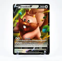 Greedent V - 053/072 Shining Fates Ultra Rare Pokemon - NM/MINT - Image 1