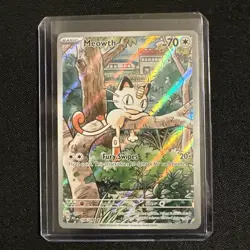 Pokemon Meowth 106/094 – Phantasmal Flames – English IR (Illustration Rare) - Image 1