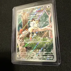 Pokemon Meowth 106/094 – Phantasmal Flames – English IR (Illustration Rare) - Image 3
