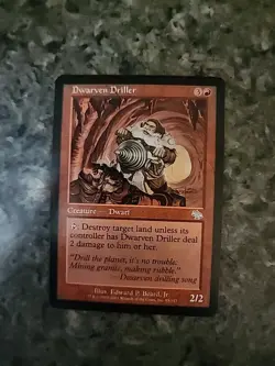 MTG Magic the Gathering Dwarven Driller (85/143) Judgment NM - Image 1