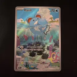 Pokemon Marill 204/193 Sv02: Paldea Evolved Illustration Rare Full Art Holo (11) - Image 1