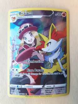 BRAIXEN-POKEMON SILVER TEMPEST-TRAINER GALLERY-FULL ART-ULTRA RARE TG01/TG30 - Image 1