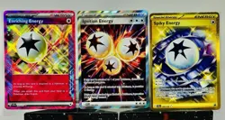 Pokemon TCG Special Energy Lot Enriching SSP Ignition & Spiky Energy Holo NM (3) - Image 1