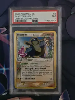 Pokemon 2006 Blastoise Delta Species HOLO PSA 7 - NM Crystal Guardians NEW CERT - Image 1