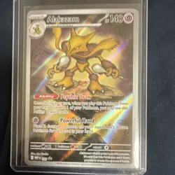 Pokemon Alakazam Mega Evolution Promo Holo 140 HP 009 2015 English TCG - Image 1