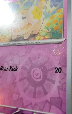 Fidough #038/091 Paldean Fates Reverse Cosmos Holo Costco Pokemon SWIRL - Image 2