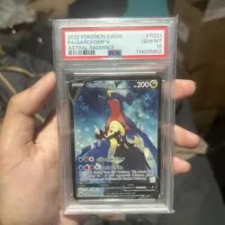 2022 POKEMON SWORD & SHIELD ASTRAL RADIANCE #TG23 FULL ART GARCHOMP V PSA 10 - Image 1