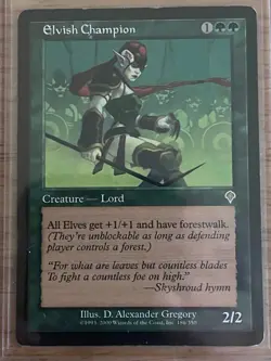MTG: Elvish Champion: Invasion: Regular: Lightly Played (Excellent) - Image 1