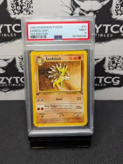 Pokemon Sandslash Fossil First Edition Regular Uncommon Card 41/62 - Image 1