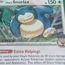 Hop's Snorlax - 117/159 - EB Games-Stamped Promo - Pokemon Card - Sealed! Mint - Image 3