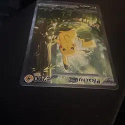 Pokemon Pikachu EX 276/217 SV08 Full Art Special Illustration Rare 200 HP Card - Image 2