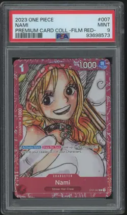 2023 One Piece Premium Card Collection Film Red ST01-007 Nami PSA 9 - Image 1