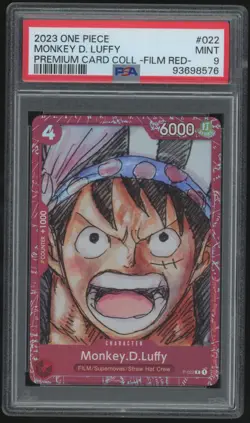 2023 One Piece Premium Card Collection Film Red ST01-022 Monkey.D.Luffy PSA 9 - Image 1